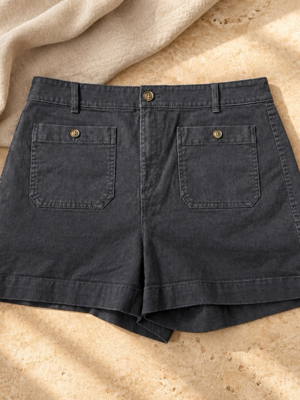 LOFT The Palmer Shorts Navy Blue Womens size 12